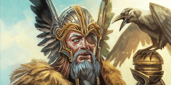 Viking Oracle Deck Odin Card
