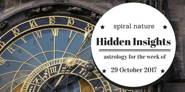 Hidden Insights: Astrology for the week of 29 October 2017