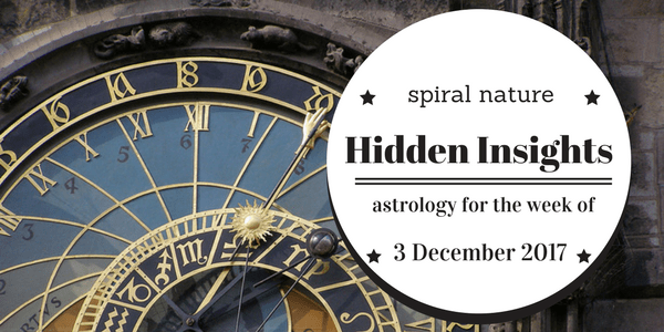 Hidden Insights: Astrology for the week of 3 December 2017