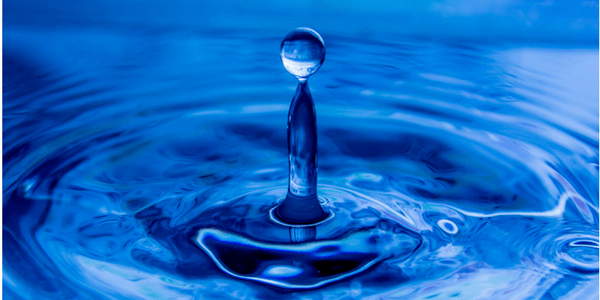 Water drop, photo by Ron Kroetz