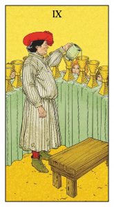 Nine of Cups, from the Before Tarot