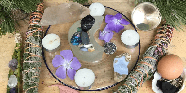 My Earth Day Full Egg Moon Altar by Inner Journey Events