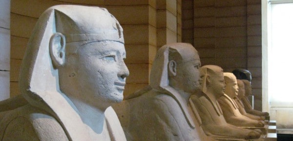 Processional Way of Sphinxes, Musée du Louvre, Paris, photo by Wally Gobetz