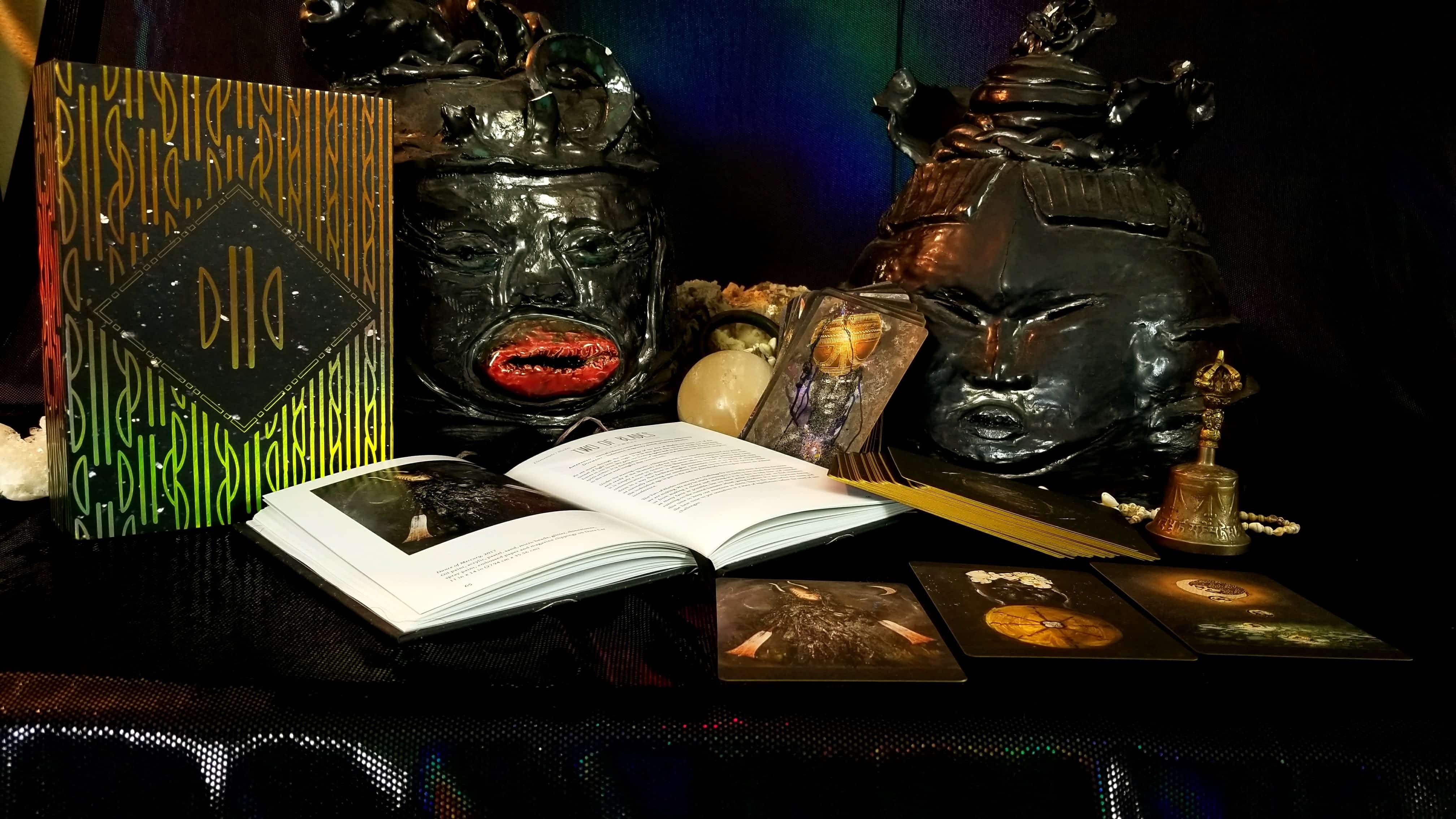 Altar with Dust II Onyx cards and book