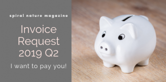 2019 Q2: Invoice me, I want to pay you 2019 Q2 Invoice Request