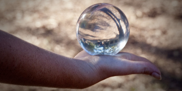 Crystal ball, photo by Ed Schipul