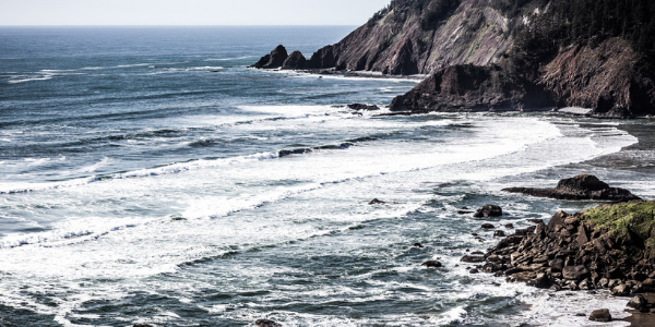 Rocky shore, photo by Jonathan Miske