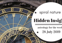 Hidden Insights: Astrology for the week of 28 July 2019 2019-07-28 Hidden Insights
