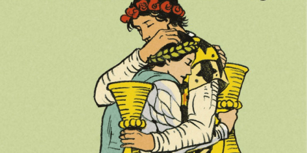 After Tarot, detail from the Two of Cups
