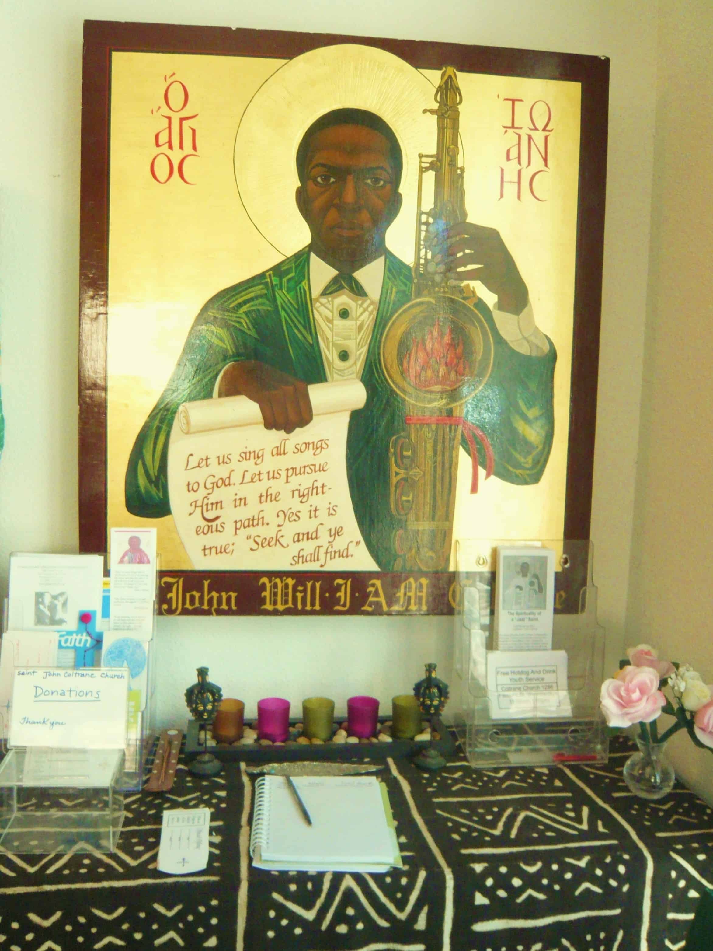 Altar to St John Coltrane, photo by danisabella