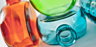 Ancestor spirit bottles: Make, consecrate, dedicate Coloured glass bottles, photo by callmekato