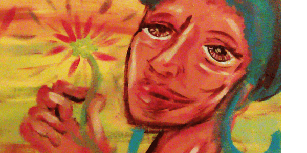 Detail from As Fleeting as Flowers, by Donyae Coles