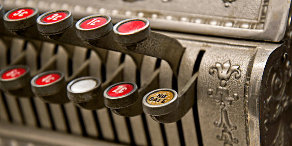 Detail of a cash register, photo by Bill Collison