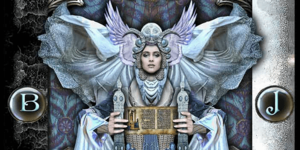 Detail of the High Priestess from the Tarot Illuminati