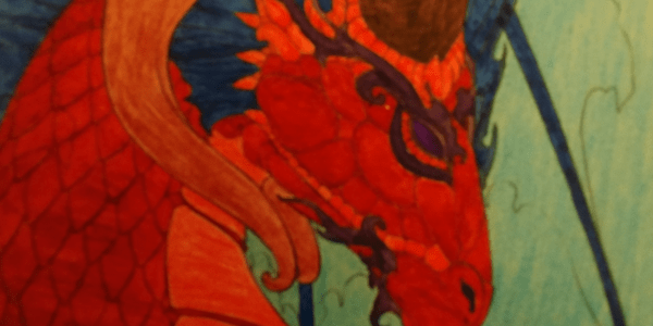 Dreams of Dragons & Dragon Kin Coloring Book, by Ravynne Phelan (coloured by Marie RavenSoul)
