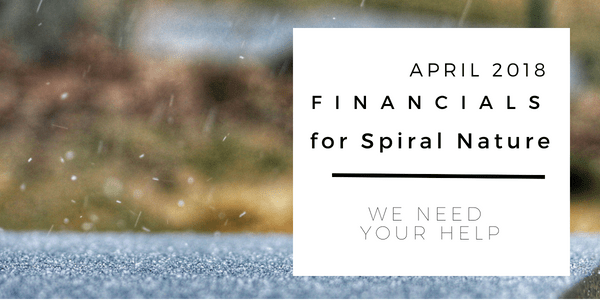 April 2018 financials for Spiral Nature Magazine Financials for Spiral Nature April 2018