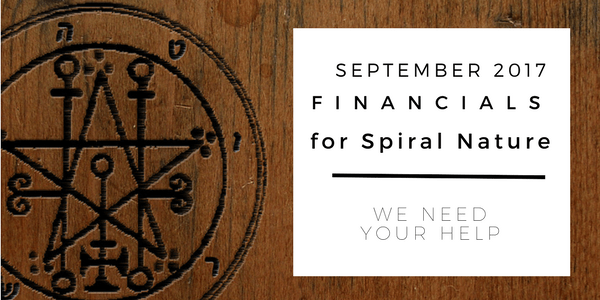 Financials for Spiral Nature August 2017