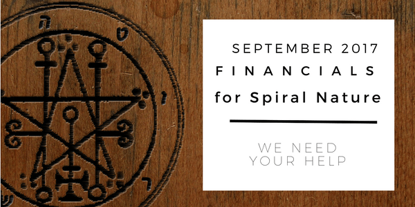 September 2017 Financials For Spiral Nature Magazine Spiral Nature 
