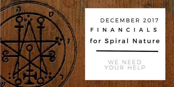December 2017 financials for Spiral Nature Magazine Financials for Spiral Nature December 2017