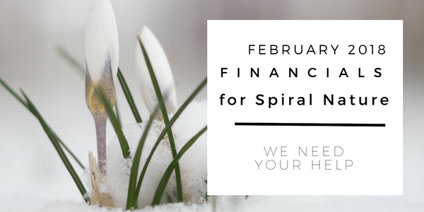 February 2018 financials for Spiral Nature Magazine Financials for Spiral Nature February 2018