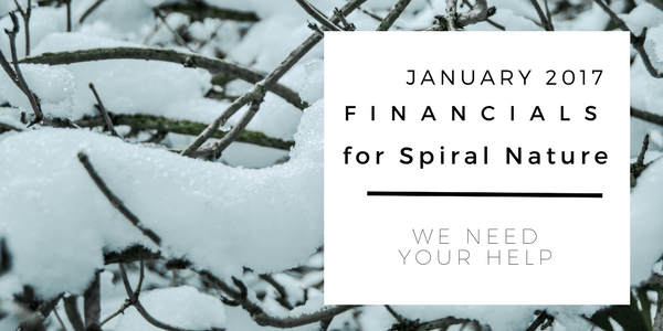 January 2018 financials for Spiral Nature Magazine Financials for Spiral Nature January 2018