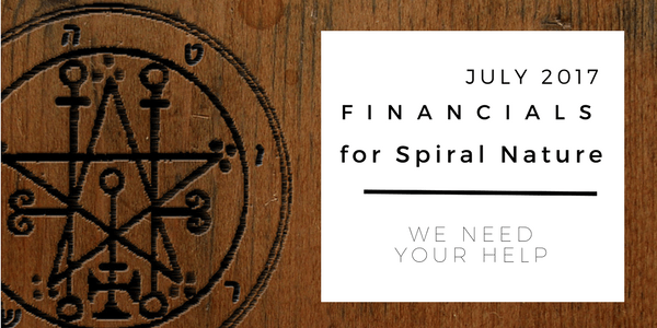 July 2017 financials for Spiral Nature Magazine Financials for Spiral Nature July 2017