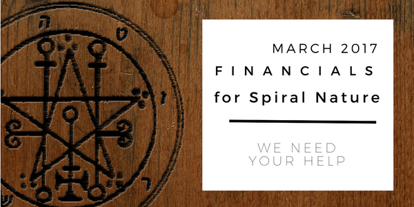 Financials for Spiral Nature March 2017
