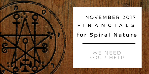 November 2017 financials for Spiral Nature Magazine Financials for Spiral Nature November 2017