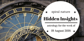 Hidden Insights: Astrology for the week of 19 August 2018 Hidden Insights: Astrology for the week of 19 August 2018