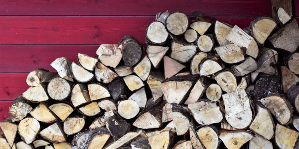 Log pile, photo by Harry McGregor