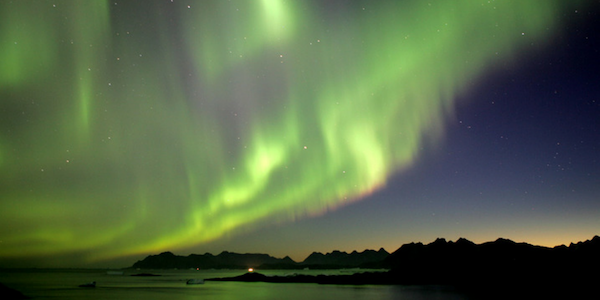 Northern Lights, Greenland, photo by Nick Russill