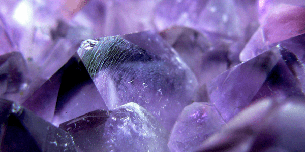 Purple crystal, photo by John Wardell
