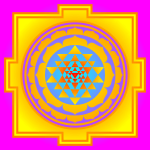 Sri yantra in colour, image by Michael Horvath