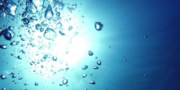 Underwater bubbles, photo by Richard Ling