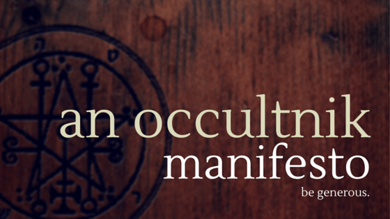 An occultnik manifesto