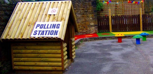 Polling station, photo by Paul Walker