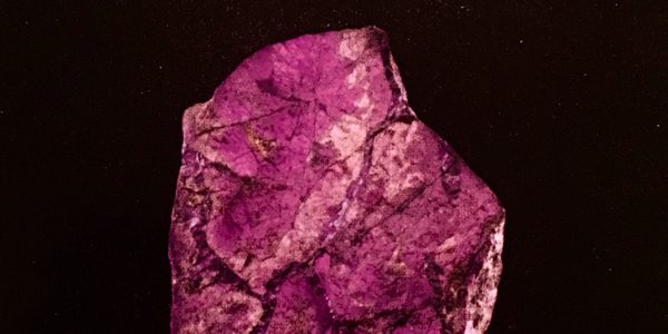 Detail of Purpurite, from The Crystal Wisdom Healing Oracle