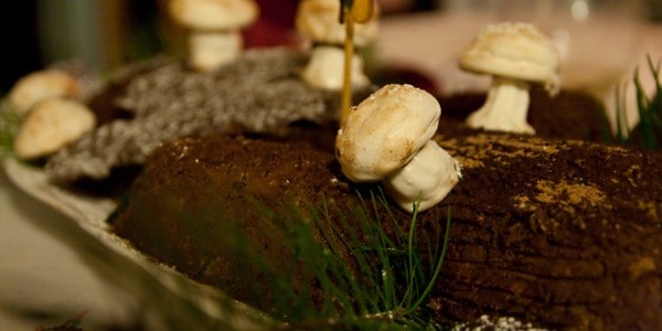 Dessert Yule log, photo by Orin Zebest