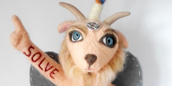 Eris Kallisti’s gorgeous goetia dolls Detail from Baphomet, Eris Kallisti