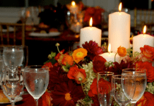 Dumb Supper: Tradition and innovation fall tablescape by Sarah McGee