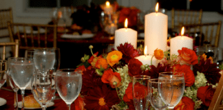 Dumb Supper: Tradition and innovation fall tablescape by Sarah McGee