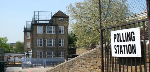 Polling station, photo by Mark Folwer