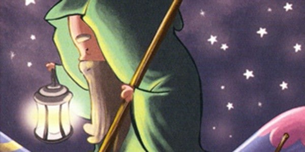 Happy Tarot, detail from The Hermit