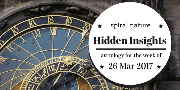 Hidden Insights: Astrology for the week of 26 March 2017 Hidden Insights for 26 March 2017