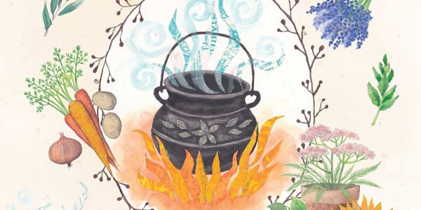 Detail of The Book of Kitchen Witchery by Cerridwen Greenleaf