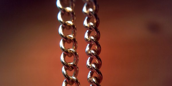 Necklace chain, photo by Peter Corbett