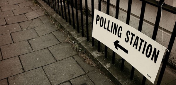 (October) Polling station, photo by John Keane