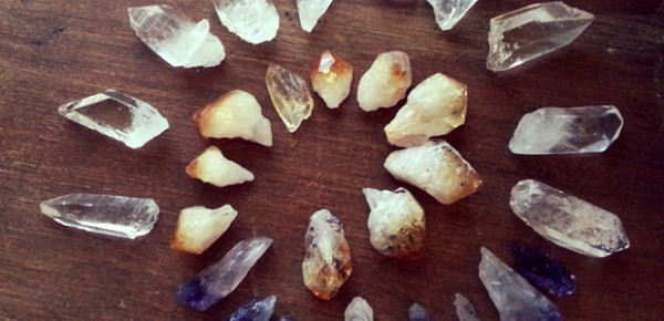 Raw crystals, photo by LeAnn