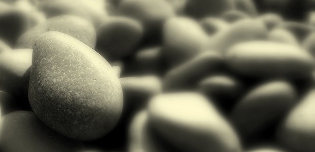 Zen: Simply Sitting, by Philippe Coupey Rocks, photo by Keoni Cabral