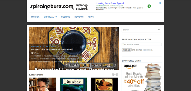 Spiral Nature Redesign Spiral Nature Website, February 2014